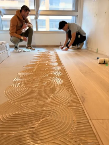 Pose de parquet contrecollé à Saint-Orens, Toulouse, Renovaz