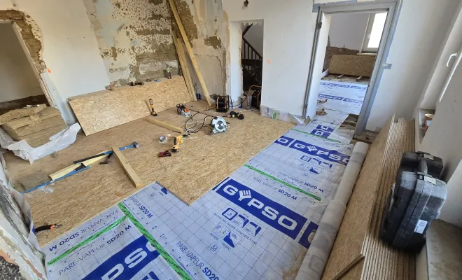 Isolation de plancher et mise à niveau à hauterive, Toulouse, Renovaz
